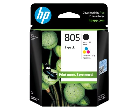 HP 805 Original Ink Advantage Cartridge (Pack of 2)
