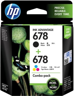 HP 678 Original Ink Advantage Cartridge (Pack of 2)