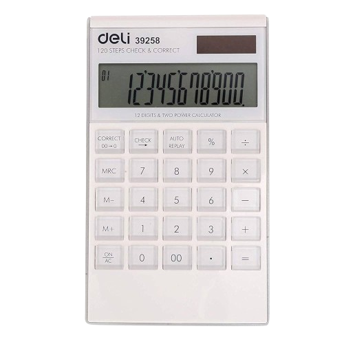 DELI 39258 | Electronic Glass Calculator | Touch Series