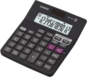 CASIO MJ-12D-BK | Electronic Calculator