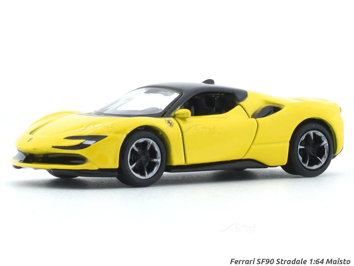 Maisto Ferrari SF90 Stradale – Yellow | 1:64 Scale Die-Cast Model