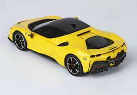 Maisto Ferrari SF90 Stradale – Yellow | 1:64 Scale Die-Cast Model